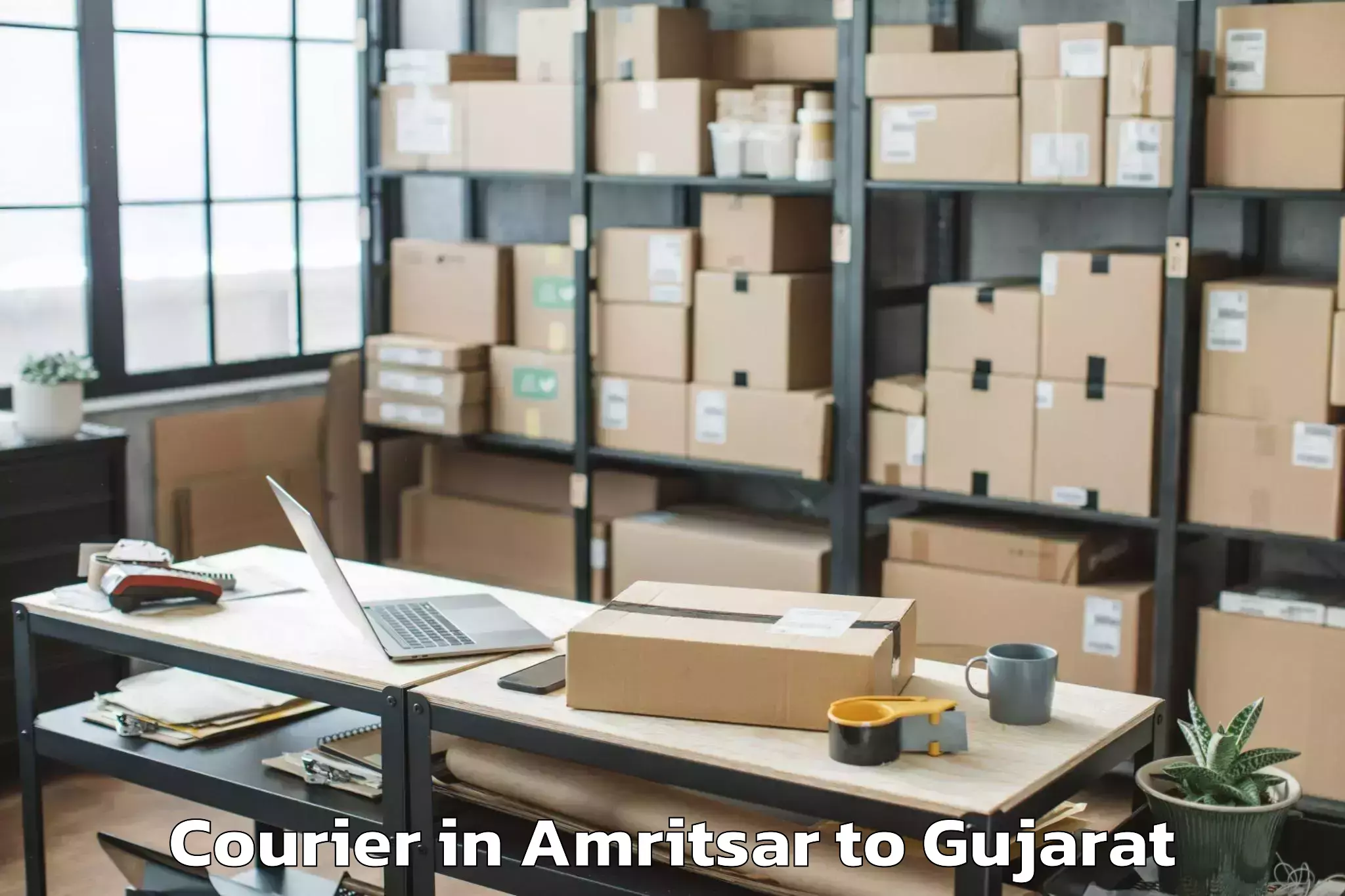 Top Amritsar to Gujarat Ayurved University Jam Courier Available